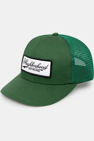 NEIGHBORHOOD Berretto da baseball in cotone Mesh Cap-1 colore con applicazione 241YGNH.HT11