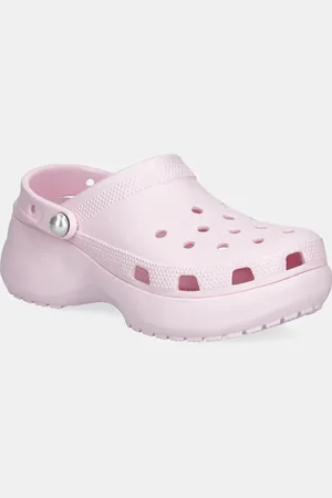 Crocs Ciabatte slide Classic Platform Pearl Clog donna colore 211231-6ZW