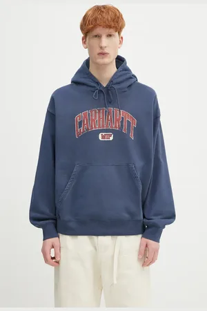 Carhartt Felpa in cotone bambino/a Hooded Library Sweat colore con cappuccio I034726.E7GD