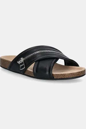 J.W.Anderson Infradito in pelle Biker Slide colore SN0107 LA0268 999