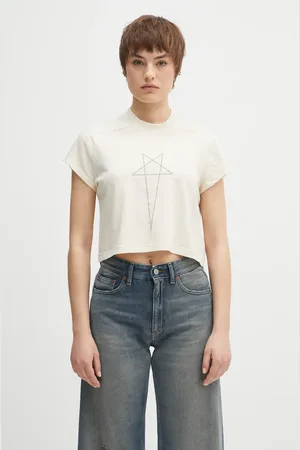 Rick Owens T-shirt in cotone Cropped Small Level T colore DS01E3207.RNNEP3