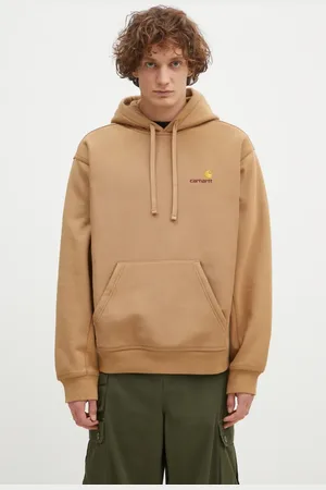 Carhartt Felpa Hooded American Script Sweat uomo colore con cappuccio con applicazione I028279.2FSXX