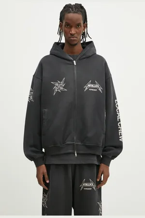 Represent Felpa in cotone Metallica 40 Year Anniversary Zip-Thru Hoodie uomo colore con cappuccio MLM4370.230
