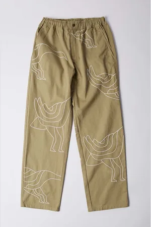 By Parra Pantaloni in cotone Stitched Up Duck Pants colore 52246