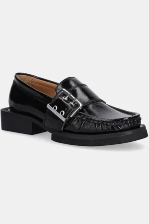 Ganni Mocassini Feminine Buckle Loafer Naplack donna colore S2534