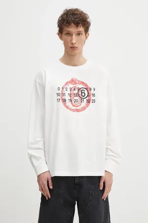Maison Margiela Top a maniche lunghe in cotone colore SH2GC0021