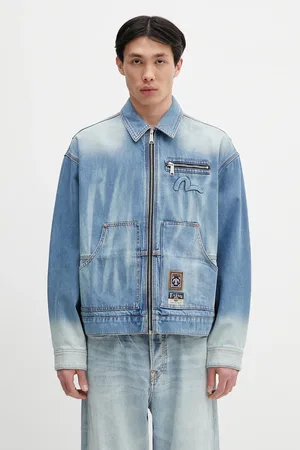 Evisu Giacca di jeans Worker Denim w Emboss Kamon colore 2ESHTM5DJ1038