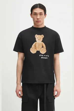Palm Angels T-shirt in cotone Bear In Mind Reg colore PMAA001S25JER0051060