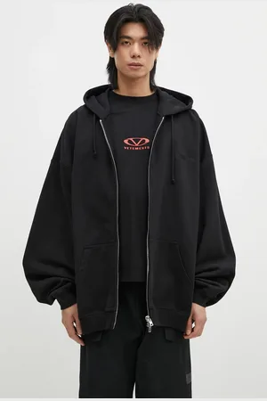 Vetements Felpa Embroidered Logo Oversized uomo colore con cappuccio UA66HD810B