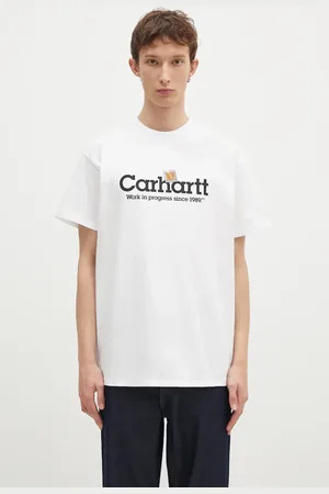Carhartt T-shirt in cotone Label Script uomo colore I034421.02XX
