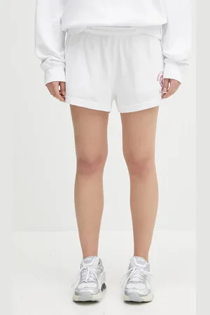 Sporty & Rich Pantaloncini in cotone California Emblem Disco Short colore SH037606508WH01