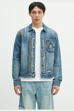 Evisu Giacca di jeans 2-tone Denim w Inserted Daicock colore 2ESHTM5DJ1041