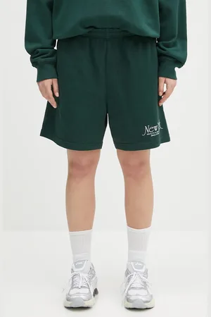 Sporty & Rich Pantaloncini in cotone Ny 94 Gym Short colore SH039606034WH01