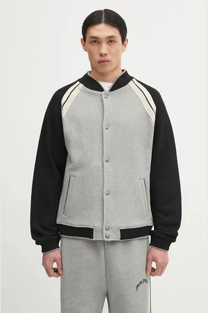 Palm Angels Felpa in cotone Curved Logo Track Varsity colore PMEK010S25FAB0010810