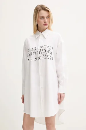 Maison Margiela Vestito in cotone colore S52CT0787.M35152
