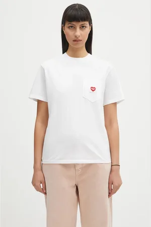 Carhartt T-shirt in cotone S/S Pocket Heart T-Shirt donna colore I032180