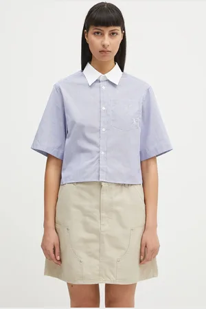 Sporty & Rich Camicia in cotone Src Cropped donna colore SI018606302ST02