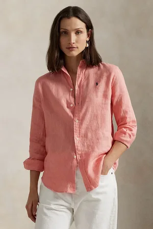 Ralph Lauren Camicia di lino colore verde 211970730