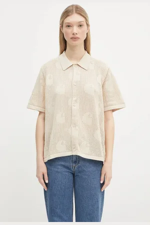 Carhartt Camicia in cotone W’ S/S Temple Knit Shirt colore I034541