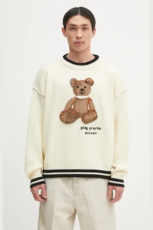 Palm Angels Maglione in lana Bear In Mind colore PMHE007S25KNI0010360