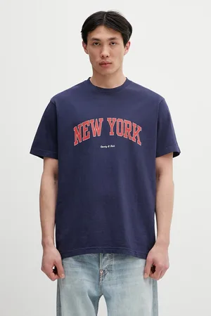 Sporty & Rich T-shirt in cotone New York Ivy colore TO043606304BL106