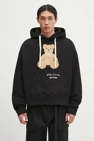 Palm Angels Felpa in cotone Bear In Mind colore con cappuccio con applicazione PMBB172S25FLE0011060