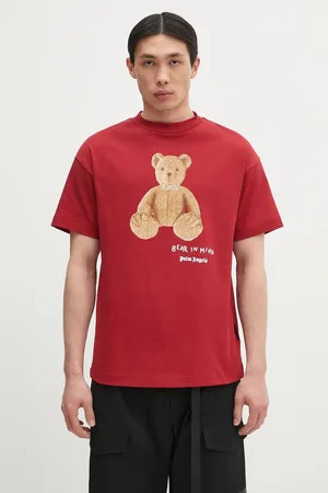 Palm Angels T-shirt in cotone Bear In Mind Reg colore PMAA001S25JER0052560