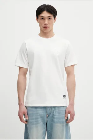 Evisu T-shirt in cotone Logo EMB SS colore con applicazione 2ESHTM5TS1137