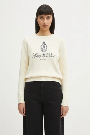 Sporty & Rich Maglione in cotone Vendome Knitted donna colore WS065606205WH37