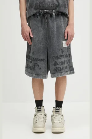 Maison Mihara Yasuhiro Pantaloncini in cotone Bleached Shorts uomo colore A14SP544