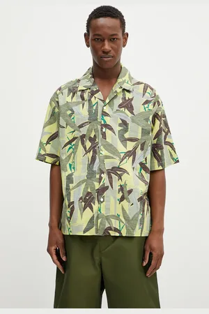 Kenzo Camicia in lino misto uomo colore FF55CH1309P1.45