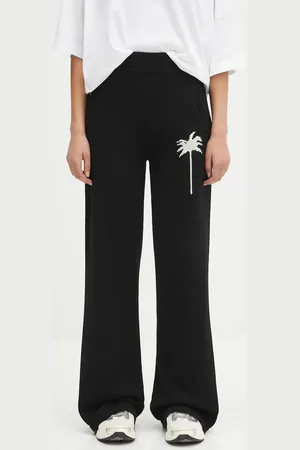 Palm Angels Pantaloni in misto lana Palms Knit donna colore PWHG035S25KNI0011003