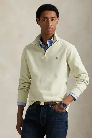 Ralph Lauren Felpa in cotone uomo colore grigio 710671929
