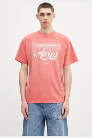 ARIES T-shirt in cotone Sunbleached Cola SS Tee colore AR6262203