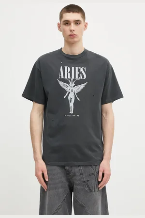 ARIES T-shirt in cotone Destroyed Nirvana SS Tee colore AR6001803