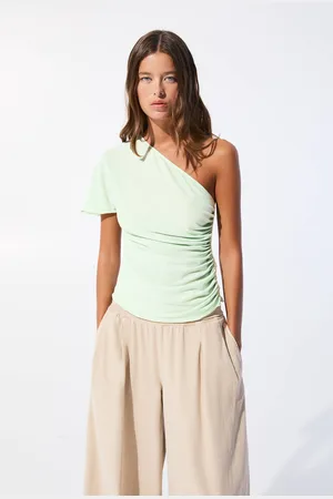 Pull&Bear Top Asimmetrico Arricciato