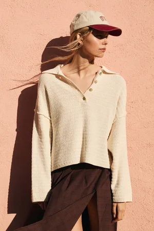 Pull&Bear Maglia Oversize Con Collo A Polo