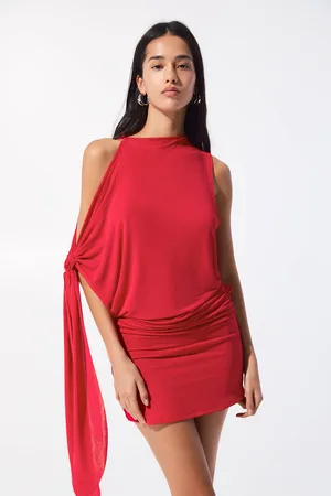 Pull&Bear Vestito Corto Con Nodo