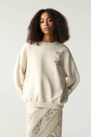 Pull&Bear Felpa Motel Con Dettagli Strappati