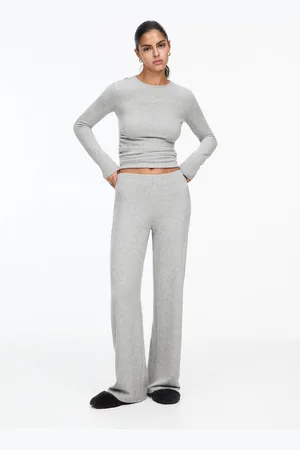 Pull&Bear Pantaloni Maglia Gamba Larga