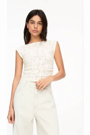 Pull&Bear Top Semplice A Fiori