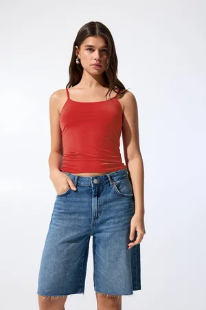 Pull&Bear Top Con Spalline Sottili In Poliammide