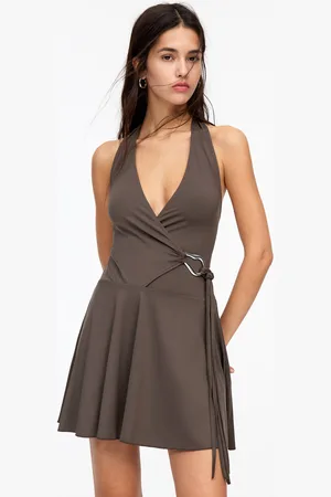 Pull&Bear Vestito Corto Con Fibbia