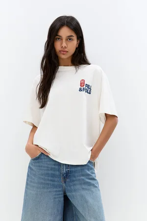Pull&Bear Maglietta Con Stampa Grafica Cibo Asiatico