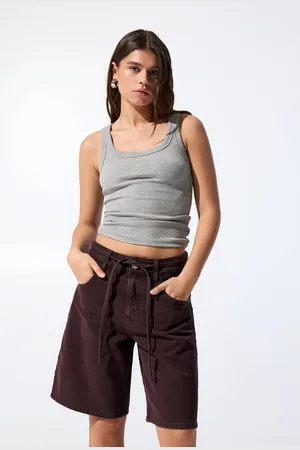 Pull&Bear Bermuda Baggy Con Cintura