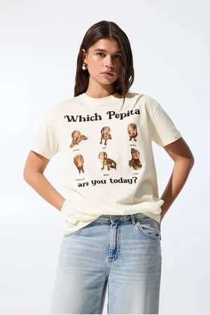Pull&Bear Maglietta Con Stampa Grafica Di Cani