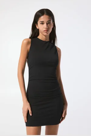 Pull&Bear Vestito Corto Senza Maniche Arricciato