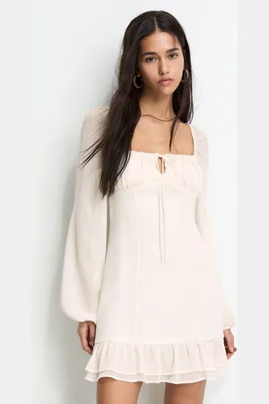 Pull&Bear Vestito Corto Con Volant