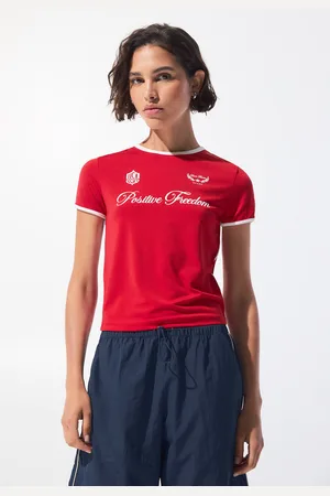 Pull&Bear Maglietta Cropped Active Essence