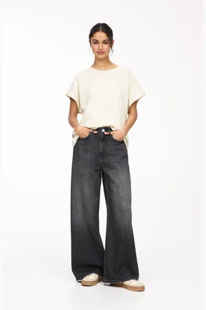 Pull&Bear Jeans Baggy Wide Leg Con Dettaglio Di Passanti